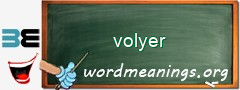 WordMeaning blackboard for volyer